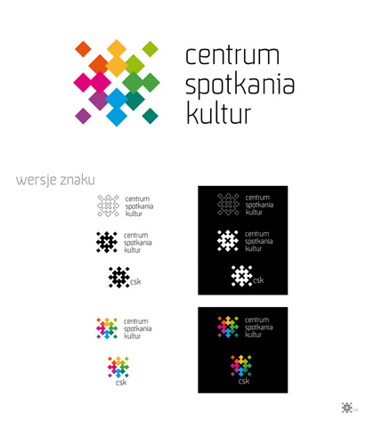 Centrum Spotkań Kultur Lublin - logo i wersje znaku
