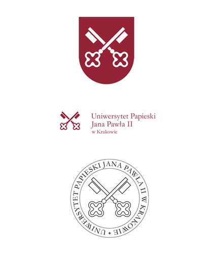 Uniwersytet Papieski Jana Pawła II w Krakowie - herb, logotyp, pieczęć